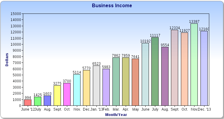 $12,160 in December Business Income $12,160 in December Business Income