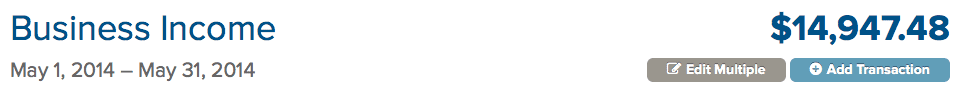 $12,747 in May - Beginning to Break Out My Business Income