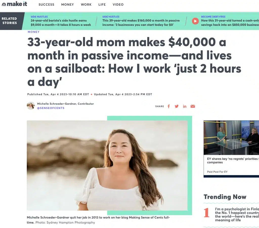 How I reached financial freedom and work 10 hours a week