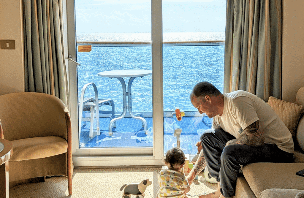 Our cabin on our world cruise aboard the Island Princess